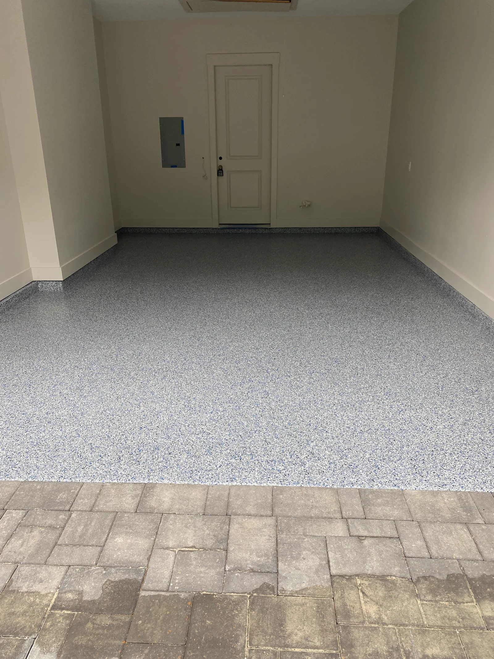 Finished garage entry coating in Gulf Breeze, FL