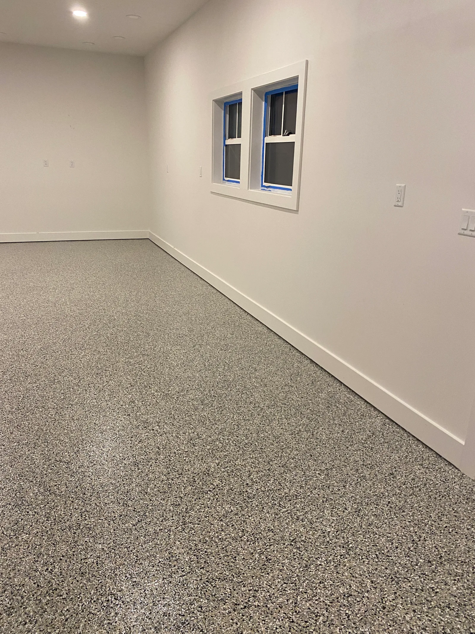 Finished interior concrete coating by Shoreline Coatings